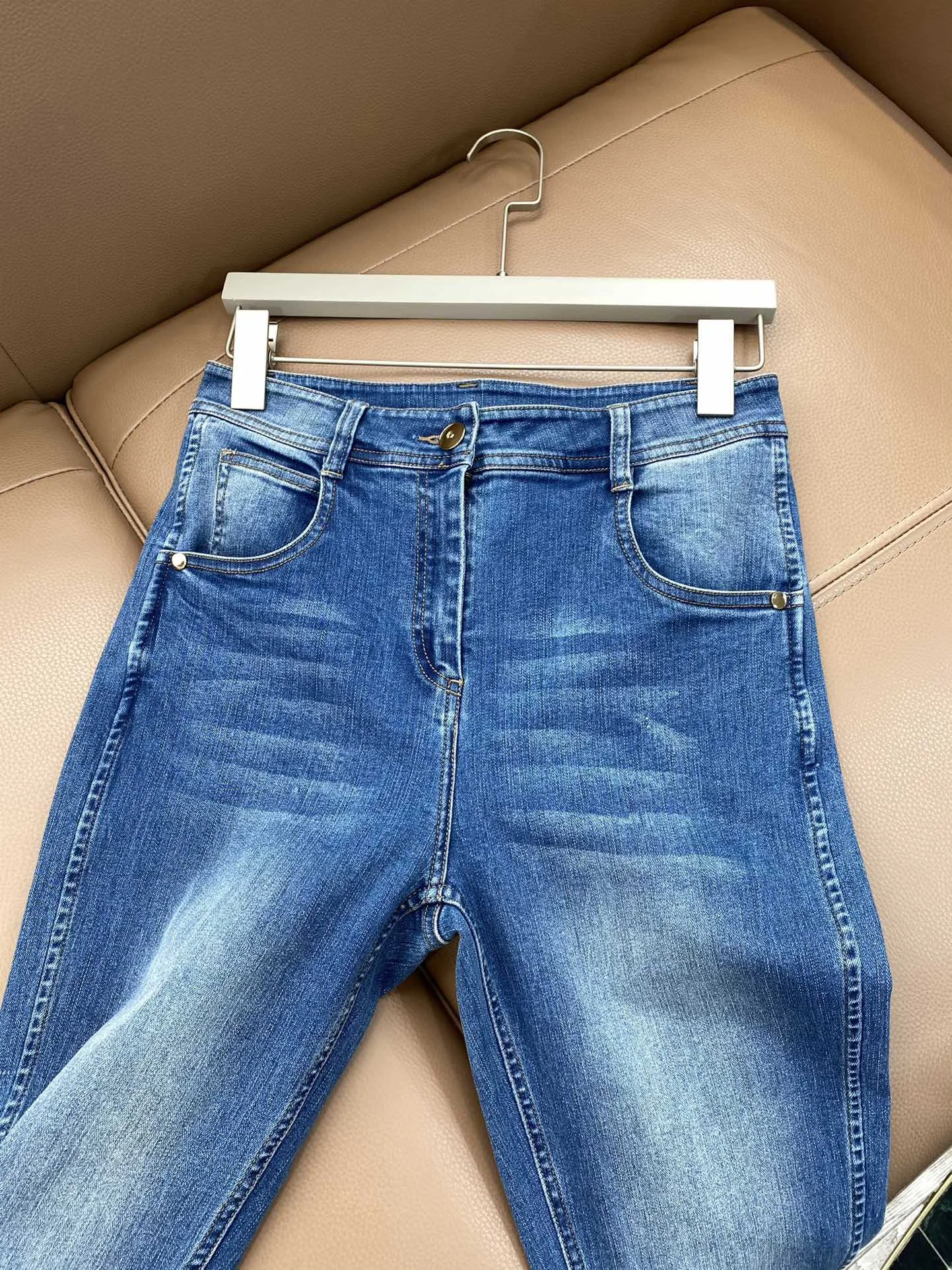 fashion women 2021 new loose-fitting straight-leg jeans 0325