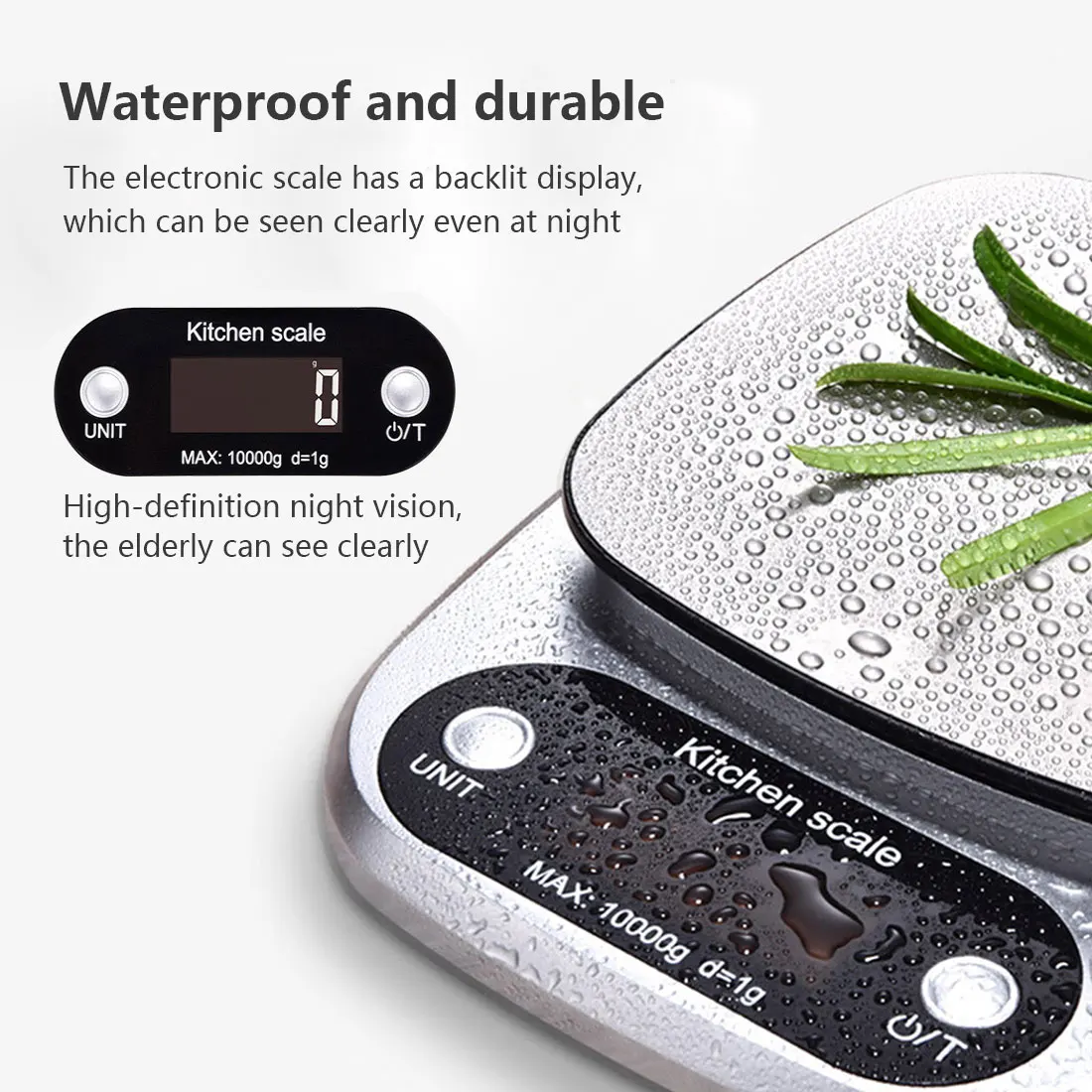 

Household Kitchen Scale Electronic 10kg LED Portable Electronic Kitchen Scales Precision Digital Scale Mini Digital Scale