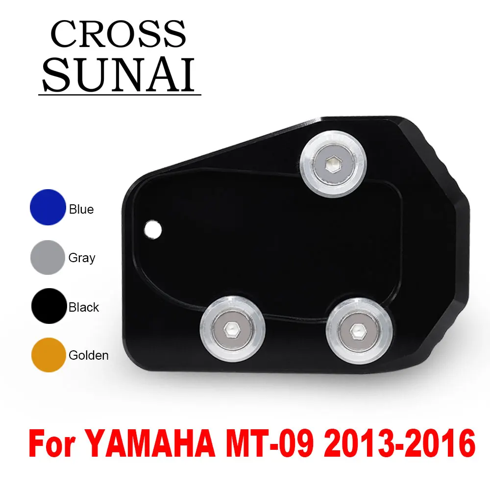 

For MT09 Tracer FZ09 2013 2014 2015 2016 Motorcycle Stands Foot Kickstands Enlarger Plate CNC Side Stand Extension Plate pad