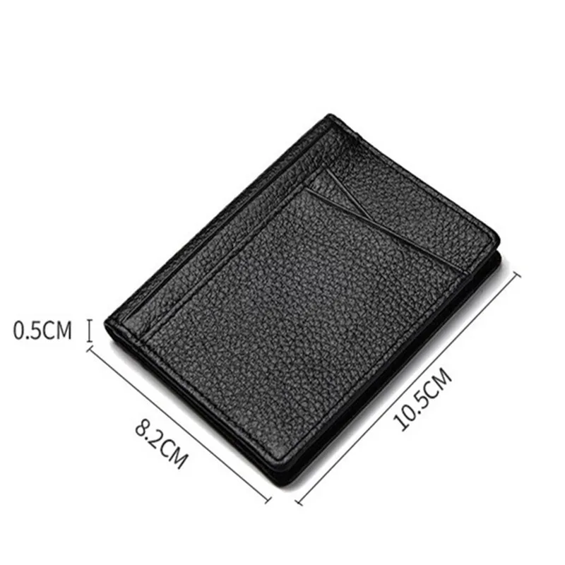 Мужские кошельки с держателем для карт винтажный черный короткий кошелек