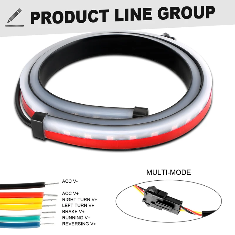 Универсальный светодиодный стоп-сигнал для салона автомобиля 90 см 100