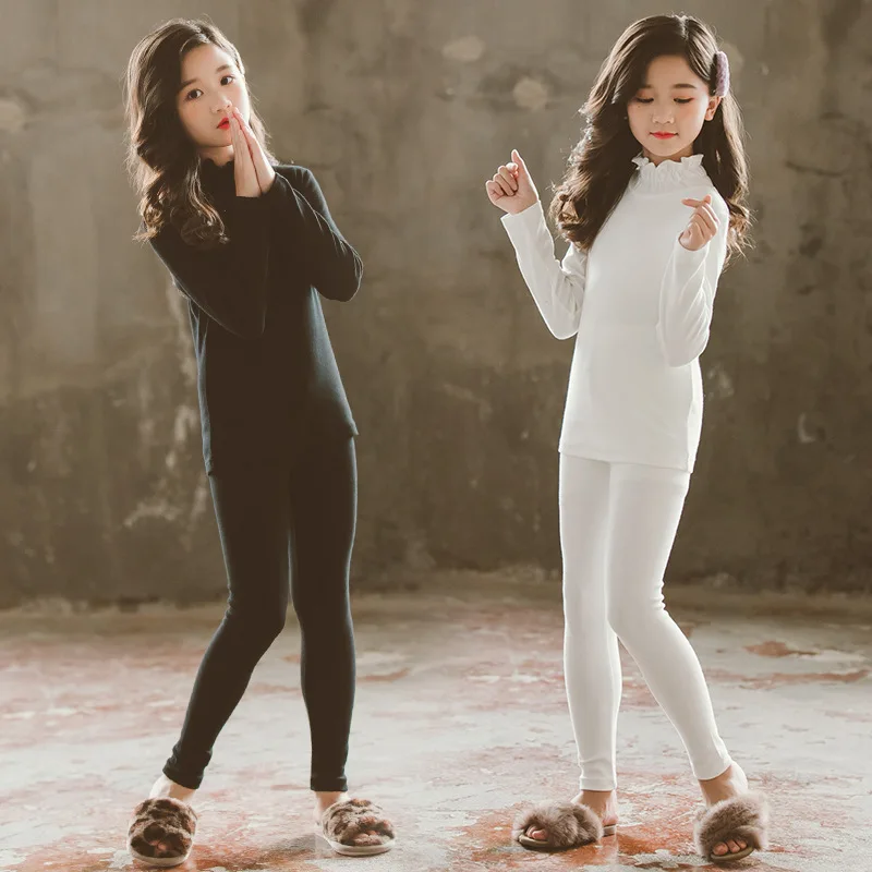 Комплекты одежды для девочек нижнее белье осень 2019 новые леггинсы с кружевным