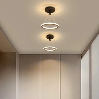 modern led pendant light nordic minimalist lighting fixture restaurant dining indoor living bedroom round home decor gold lamps