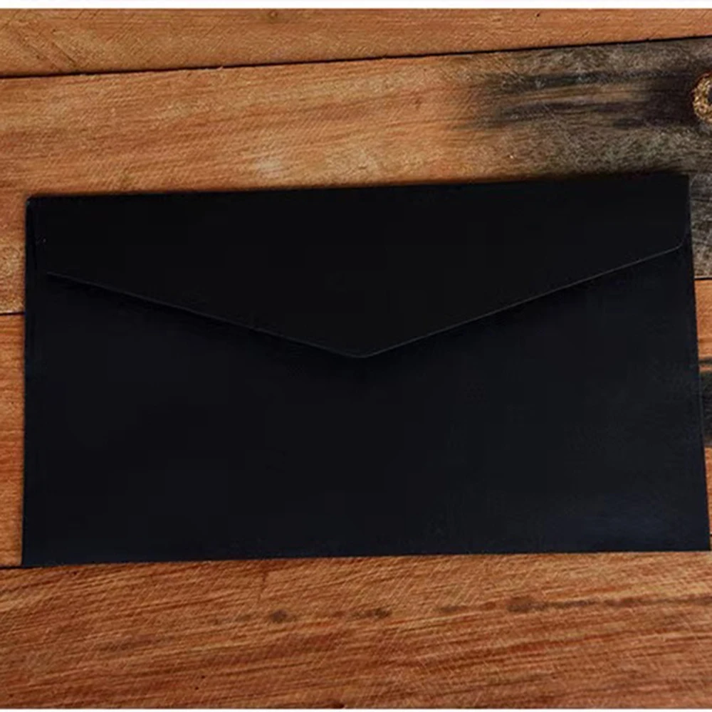 

30 PCS Long envelope, gift envelope retro nostalgia kraft paper envelope blank simple white black envelope greeting card