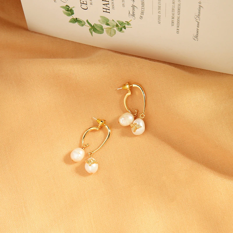 Новинка 2020 висячие серьги Uer для женщин изысканные культивированные жемчужные