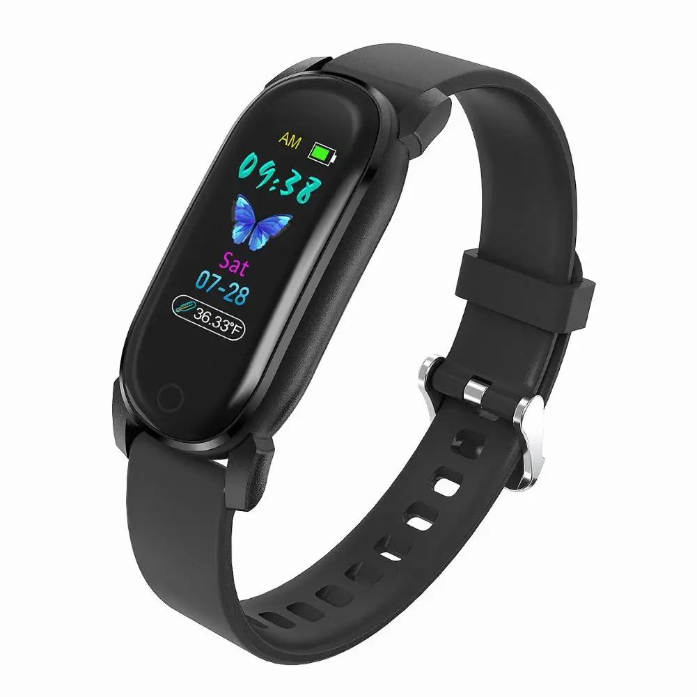

YD8 Temperature Measuring Thermometer Band Heart Rate Sleep Fitness Tracker Clock IP68 Waterproof Smart Bracelet Watch