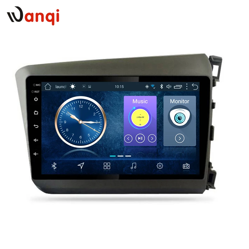 9 дюймовая Автомобильная Мультимедийная система gps навигации wanqi 8 1 для Honda civic 2012