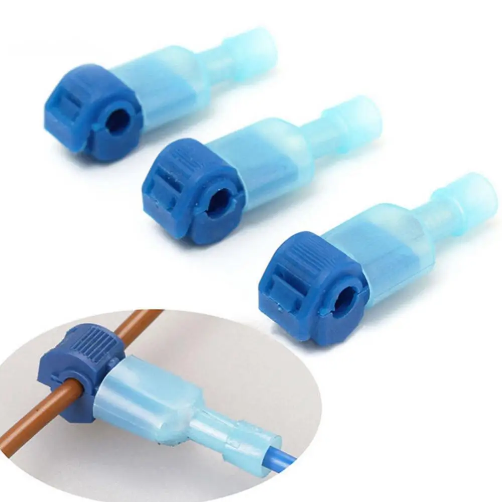 

80% Hot Sell 30Pcs Wire Cable Connector Terminals T Shape Lock Quick Splice Electrical Tool