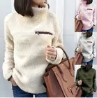 Свитшот женский осенне-зимний с длинным рукавом, плюшевый теплый пуловер Kpop, топы, женская одежда 2021, Повседневная Толстовка Оверсайз Y2K