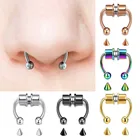 Новое модное магнитное кольцо для носовой перегородки, искусственное кольцо для носа, кольцо для носовой перегородки в форме подковы, подарочное Ювелирное Украшение для женщин, кольцо для носа