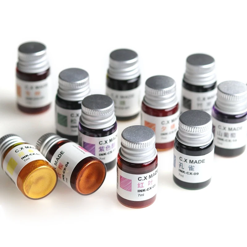 Чернила для перьевой карандашей 24 на солнечной батарее перьевая ручка письма