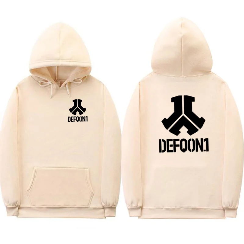 Khaki-HS03 Новинка Defqon 1 толстовки рок-группа хип-хоп Мужская Толстовка зима осень Уличная Повседневная Флисовая Толстовка Пуловер - Цвет: Khaki-HS03