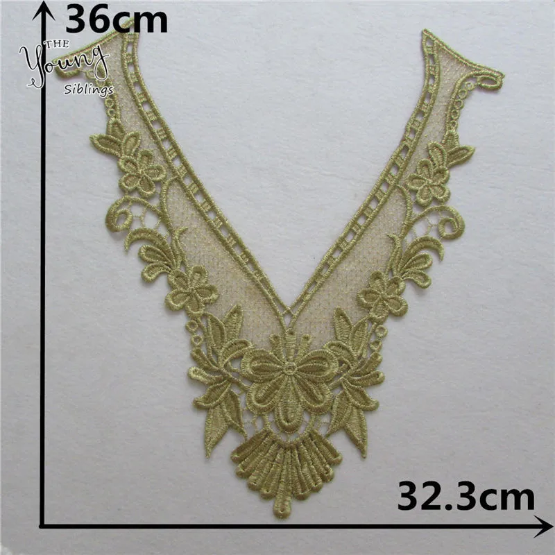 Лидер продаж кружевной воротник с цветочной вышивкой декоративная вышивка в