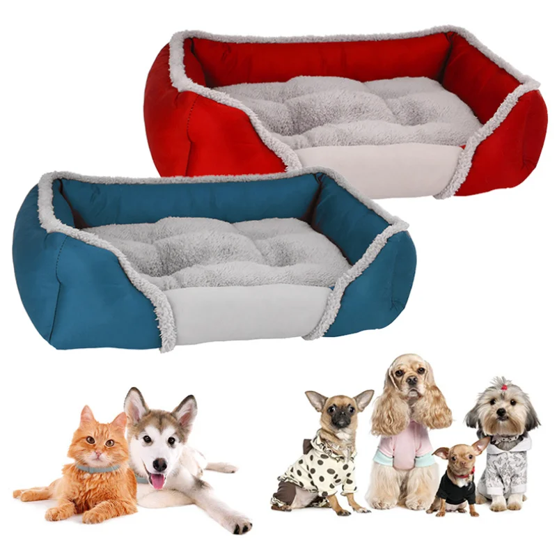 Когтеточка для собак домик домашних животных с подогревом мягкая кровать