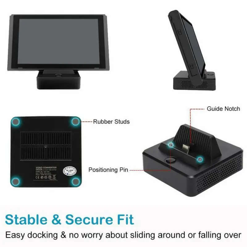 

TV Switch HDMI Converter Charging Dock Station Cooler Stand For Nintendo Switch Charger Holder