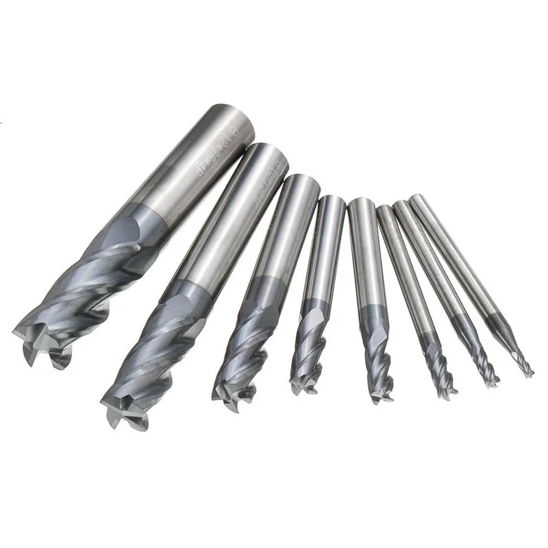 Концевая фреза из карбида вольфрама для Drillpro набор 8 твердосплавных насадок 2 12 мм