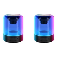 bsopi to 11 magnetic bluetooth speaker portable bluetooth 5 0 a pair small speaker subwoofer audio high sound quality