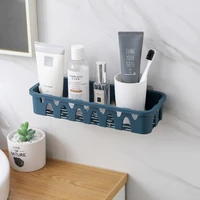 bathroom wall toilet seamless kitchen shelf daily necessities spice wall hanging household non perforated storage rack
