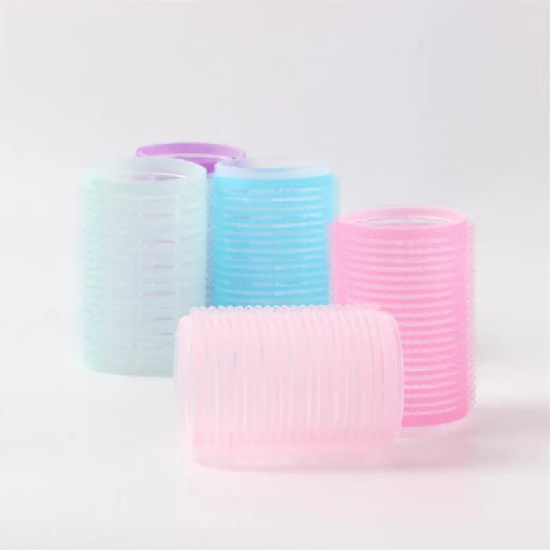 

6Pcs Hair Rollers Curlers Self Grip Holding Rollers Hairdressing Curlers Hair Design Sticky Cling Style For DIY Makeup Salon
