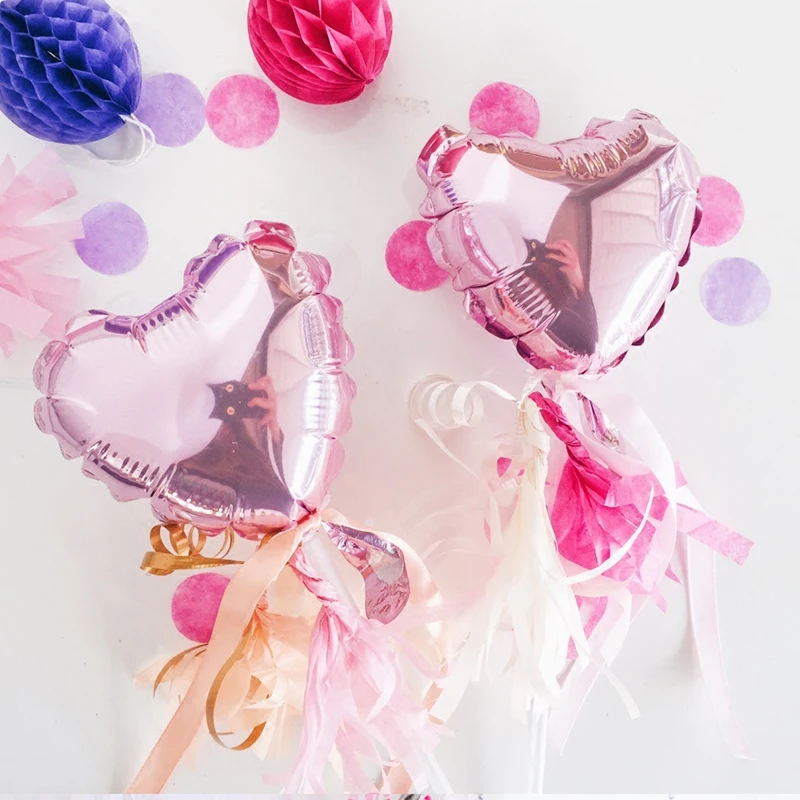 Фольгированные воздушные шары 10 шт./лот 5 дюймов звездное сердце декор для