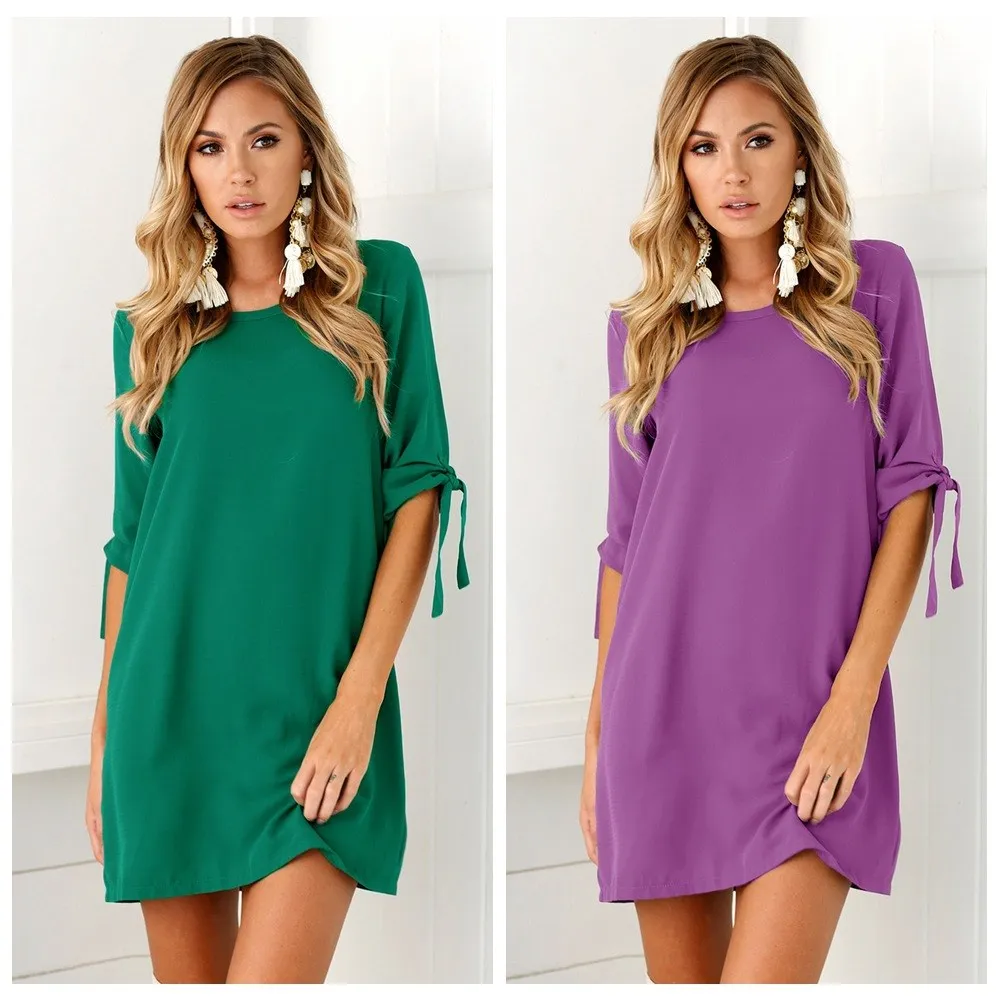 Повседневные платья осень весна лето платье женское с длинным рукавом плюс