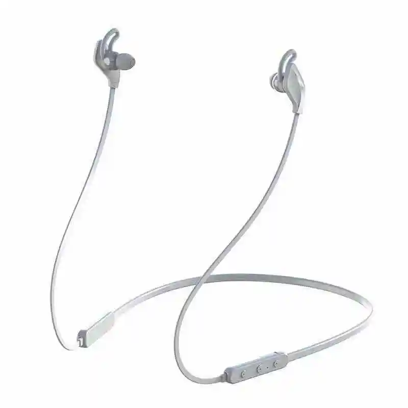 Wireless Bluetooth 5.0 Earphone In-Ear With Mic Sports Waterproof Music Earplug Gift Necklace Headset for IPhone Huawei Samsung - Цвет: Gray