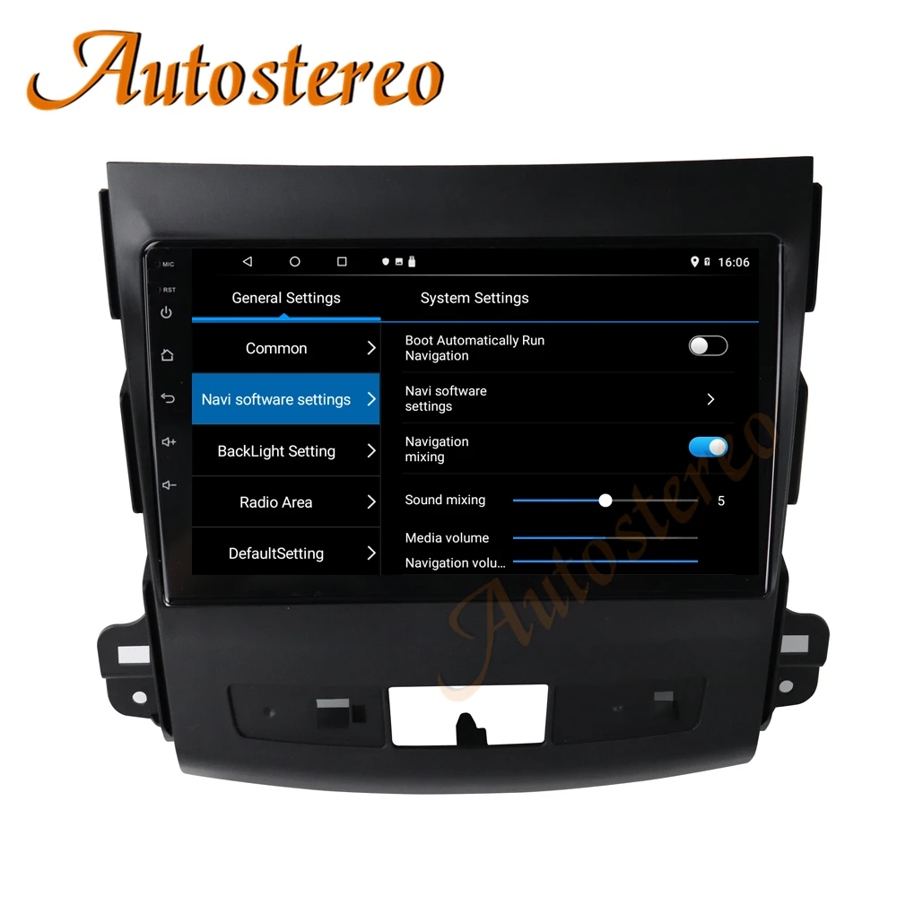 DSP Android 10 автомобильный без DVD-плеера GPS-навигация для Mitsubishi Outlander 2006-2012
