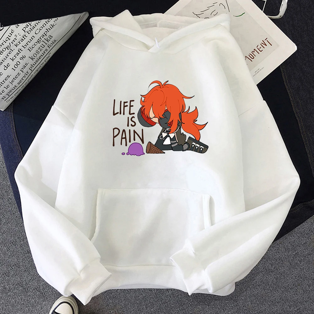 

Kawaii Diluc Genshin Impact Meme Anime Hoodie Aesthetic Harajuku Hoodies Women Cartoon Graphic Pullover Sweatshirts Streetwear