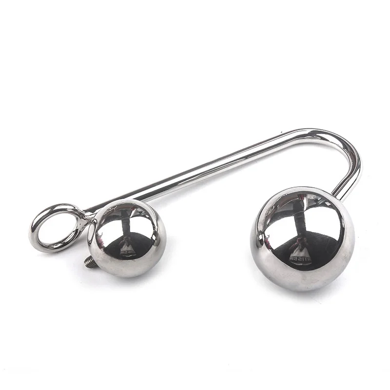 Samox Stainless Steel Anal Hook Prostate Massage Gay Butt Plug with Ball Metal Dilator Sex Toys for Men and Women | Красота и
