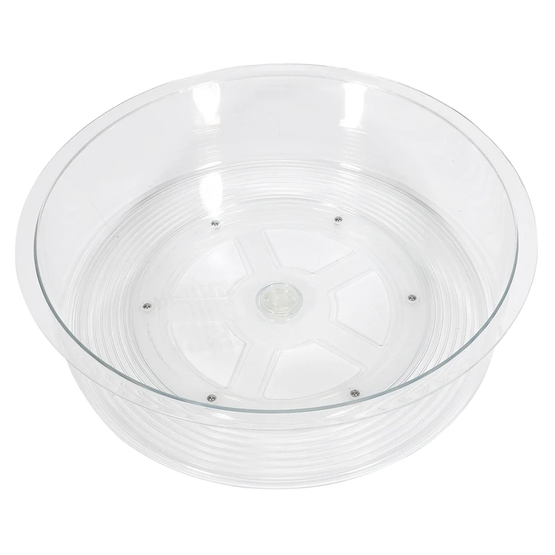 

360 Degree Rotatable Storage Box Kitchen Rotating Desktop Storage Tray Multifunctional Transparent Storage Box
