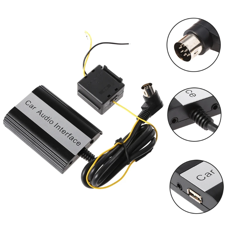 

Handsfree Car Bluetooth Kits MP3 AUX Adapter Interface 1XCF