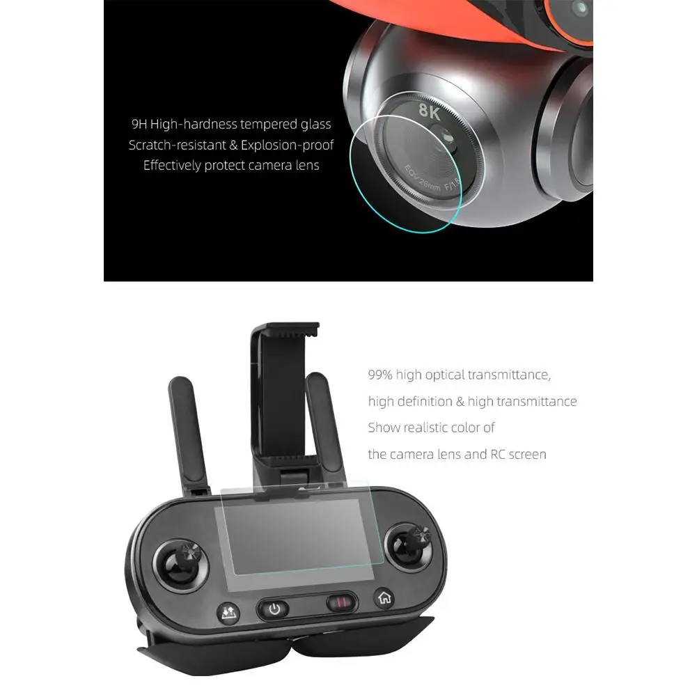 Защитная пленка из закаленного стекла для Autel Evo Ii 8k Drone ультратонкая объектива