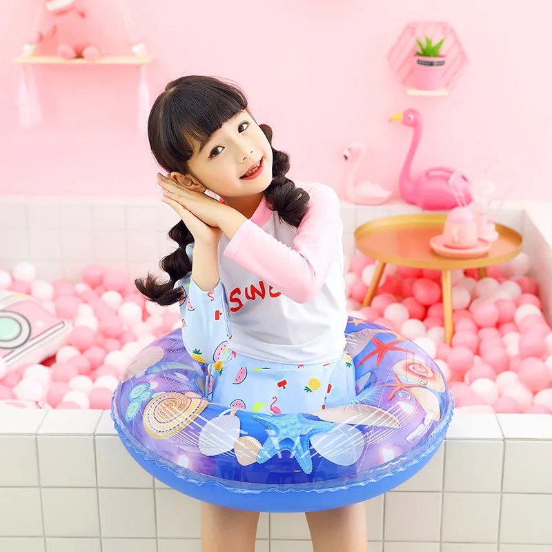 Rooxin Kids Baby Swimming Ring Inflatable Circle Starfish Shell Pool Float Water Seat Summer Beach Toys Party Accessories | Спорт и