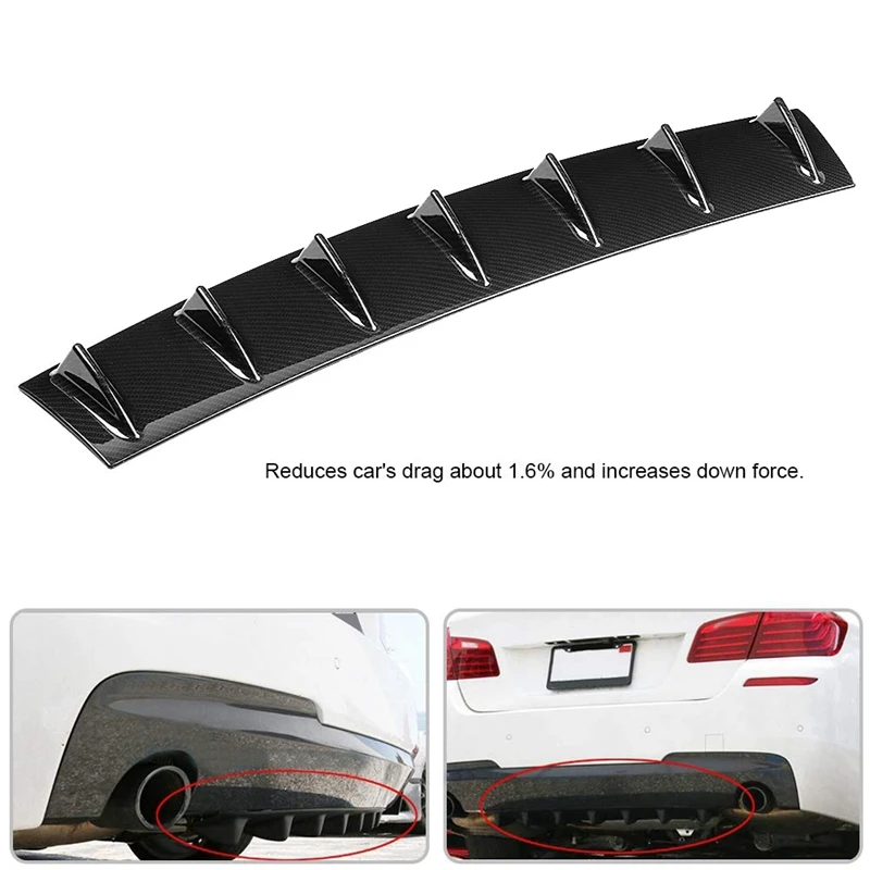Акула плавный диффузор универсальный карбоновый бампер заднего бампера шасси