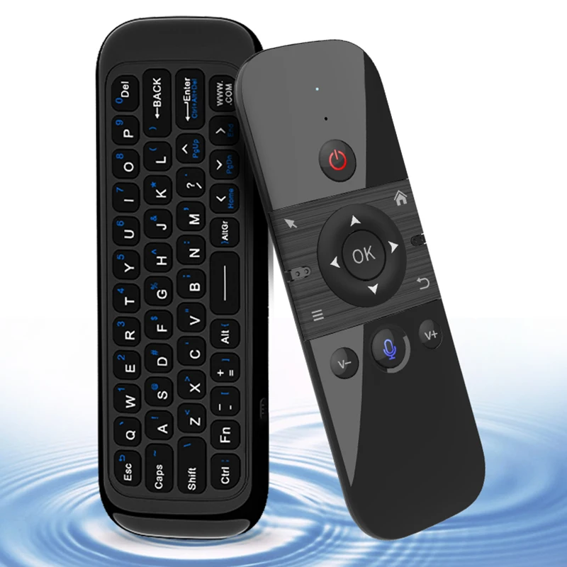 Teclado de Mouse com Controle Teclado com Mouse de ar para Android e tv Box com Função de Voz e Retroiluminação Remoto Inteligente m8