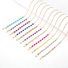 Цепочка для маски на лицо для мужчин и женщин, акриловый шнурок с держателем для очков, аксессуары для ожерелий, 12 цветов, 1 шт.