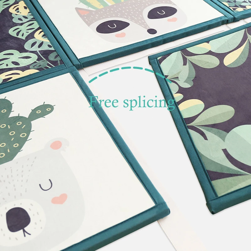 Утолщенный детский коврик пазл 2 см для ползания обучающий детской комнаты