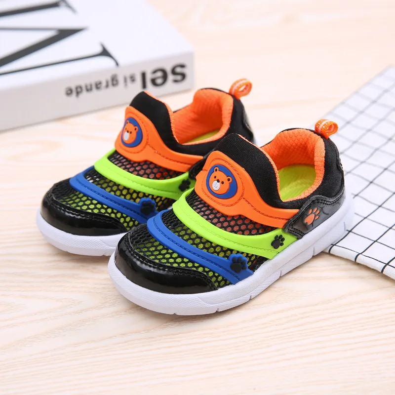 Сетчатая обувь для малышей модная дышащая мягкая спортивная коллекция 2019 года