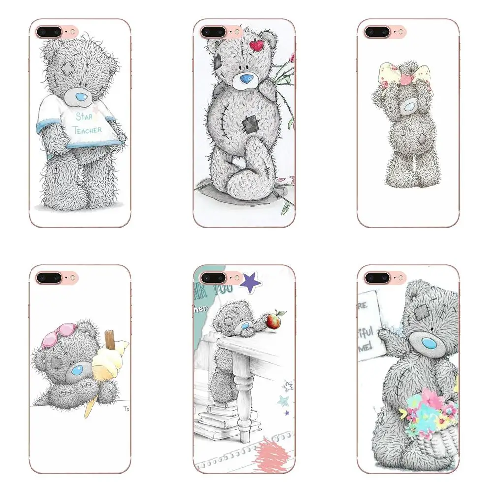 Милый Мишка Тедди мобильный мягкий ТПУ художественный принт для HTC Desire 530 626 628 630 816