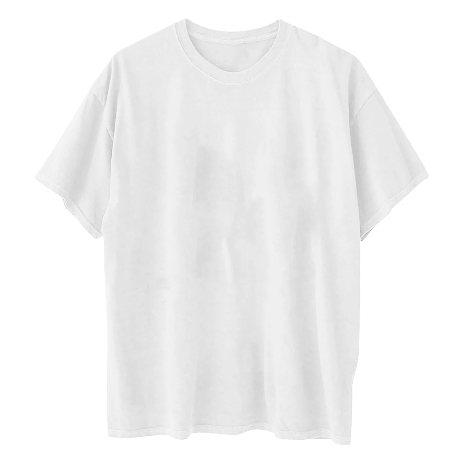 

Plus Size Vintage Behind Landscape Printed Blouse Women's Streetwear Short Sleeve Tops Harajuku Tee Shirts Summer