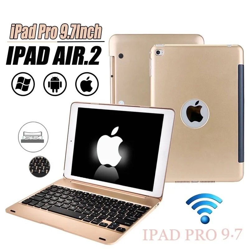 Новое обновление ультра тонкий IPad Pro 9,7 планшетный ПК Bluetooth клавиатура AIR 2 Беспроводная Bluetooth раскладная клавиатура