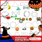 Праздничная форма в виде тыквы для Хэллоуина, печенья, 9 цветов, тыквы, конфеты, инструменты для украшения выпечки