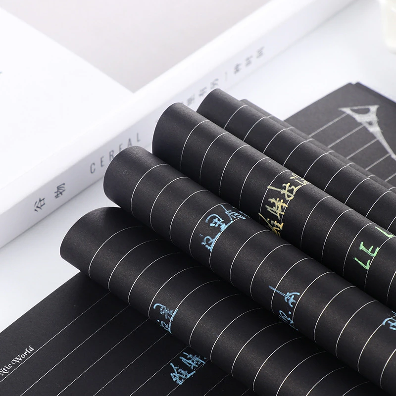 DL креативные канцелярские принадлежности железная башня черный блокнот с