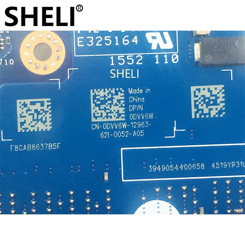 SHELI для Dell Alienware 15 R2 17 R3 материнская плата ноутбуков pc CN-0DVV6W 0DVV6W DVV6W LA-C912P GTX970M test ok |