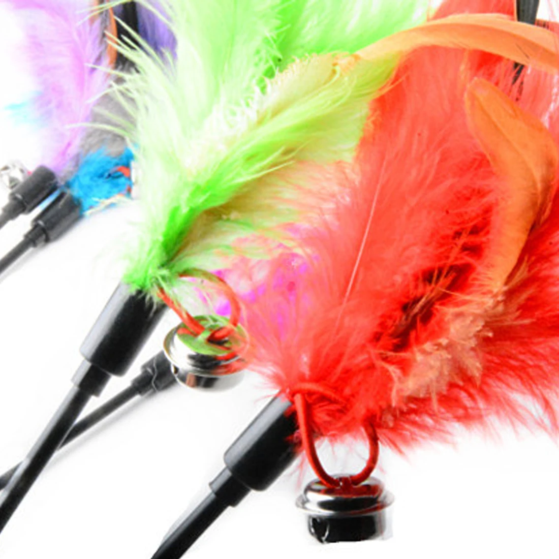 Забавная палочка для кошек 1 шт. Интерактивная игрушка кошачье перо игрушечная