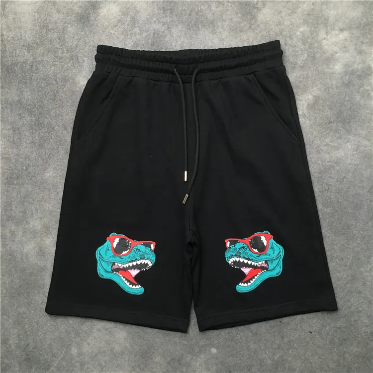 

Novelty high quality New Men Luxury dinosaur sunglasses Comfortable Classic Striped Skateboard Street Cotton Casual Shorts #AB20