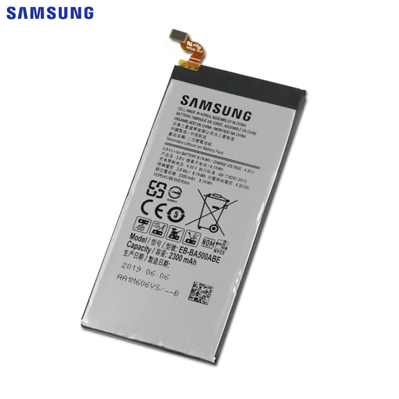Samsung сменный аккумулятор EB-BA500ABE для samsung GALAXY A5 аутентичный аккумулятор телефона EB-BA500ABE 2300 мАч
