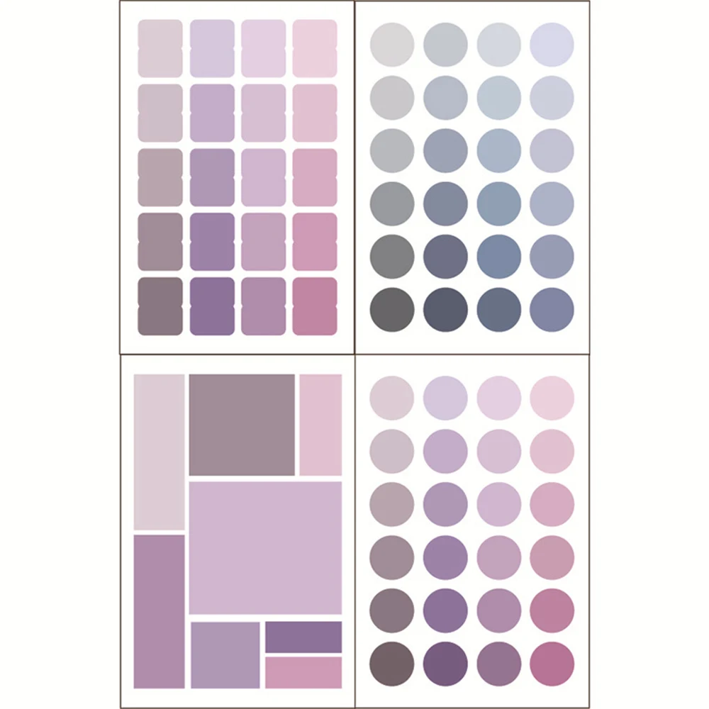 4 листа/набор наклейки этикетки для скрапбукинга|Канцелярские наклейки| |