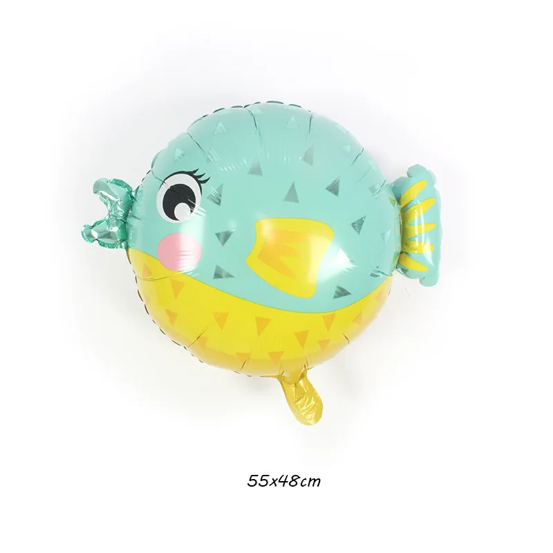 1Pcs Sea Animal Foil Balloons Q Version Mini Shark Fish Helium Balloon Ocean Themed Party Baby Shower Decor Kids Air Globos Toys | Дом и сад