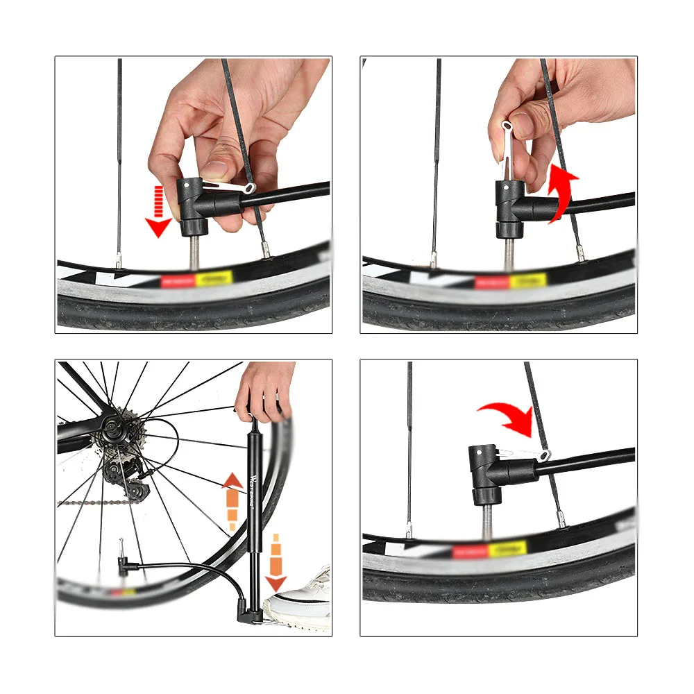 

Bike Pump High Pressure Pump Tire Inflator Portable Air Pump Bicycle Inflater 120PSI Bike Accessories Repairing Tools
